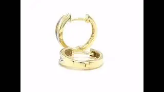 53817   Creolen Zirkonia bicolor Gold