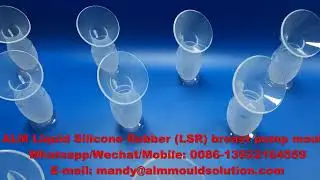 2 cavities LSR breast pump mould working fully automatically made by Guangzhou ALM LSR mould factory