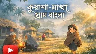 কুয়াশা-মাখা গ্রাম বাংলা | Misty Rural Bengal | Calm Village Life।cartoon। Animation।Ghibli style 