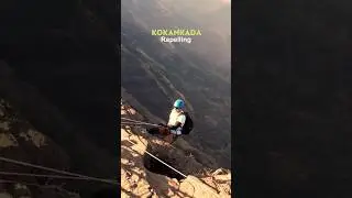India's Most thriller🥵 and adventurous 😳| 1800 feet KOKANKADA Rapelling 🫣