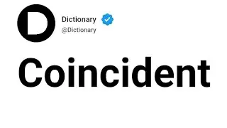 Coincident Meaning In English