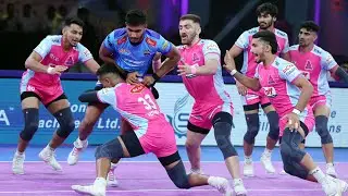 Jaipur Pink Panthers vs Bengal Warriorz | Nitin Kumar & Ali Samadi Shine in Thriller | PKL Match 39