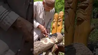 Korean Traditional Totem Pole Making Process #allprocessofworld