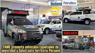 FAME presenta Vehiculos especiales en seguridad y salud adaptados al Per&uacute; ‼️🇰🇷🇵🇪