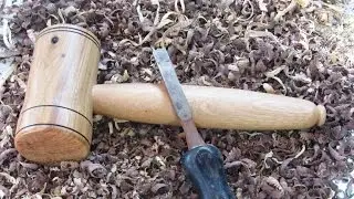 #120 DIY Woodturning an Oval Handled Shop Mallet