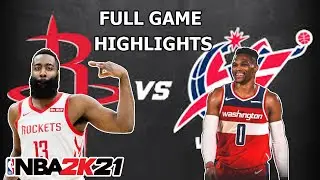 Washington Wizards VS Houston Rockets Full Game Highlights season 2021