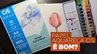 Bloco de Papel AQUARELA CIS É BOM ? I  Pintura com aquarela I  Márcio Graff