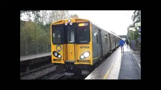 Return to Bromborough Rake Train Station Halloween Special none stop Merseyrail PEPs, 5th/11/2022