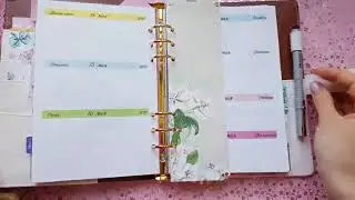 Первая неделя в моём органайзере Lovedoki  формат А5. My planner.