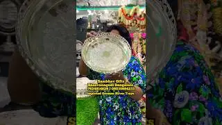 German Silver Imported Trays #sambhavgifts #germansilvergift #poojaitems #chickpet #varamahalakshmi