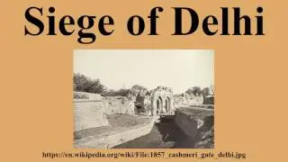 Siege of Delhi
