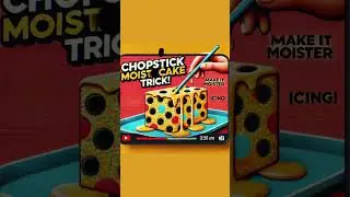 Chopstick Hack for Moister Box Cake Mix Cakes! #baking #bakingrecipes #shorts