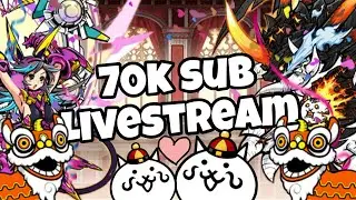 LIVESTREAM 70K SUBCRIBERS YEEEEE!!! Cùng xem 1 ngày kiếm được bao nhiêu catfood và vé vàng nha!! ~