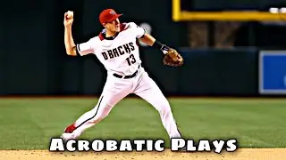 MLB // Nick Ahmed Acrobatic Plays