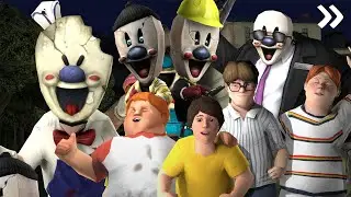 Ice Scream VS Ice Scream 2 Vs Ice Scream 3 Vs Ice Scream 4 Gameplay Walkthroughs (IOS ANDROID)