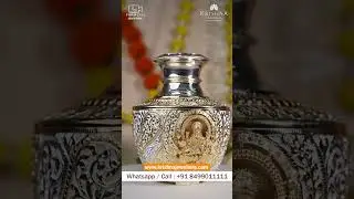 Beautiful Silver Laxmi Kalash at Krishna House Of Silver