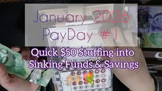 JAN 2026 PAYDAY No. 1💲CASH STUFFING ✅ quick but efficient stuffing! maria talks money💸