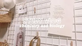 study vlog in quarantine - ft. a lot of science and cleaning