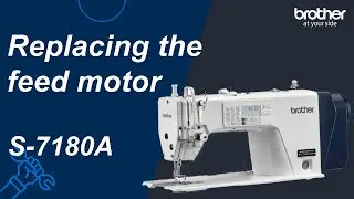 Replacing the feed motor [Brother S-7180A]