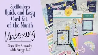 Spellbinders March 2023 Card Kit of the Month Unboxing