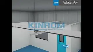 Cleanroom Panel Installation 3D Animation - KINROM#cleanroom #cleanroomequipment #cleanroomdesign