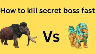 How to kill secret boss fast | Easy method to kill boss 
