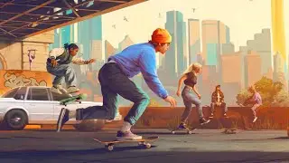 Me and my friends shred some gnar in Skate. and fail miserably at doing so
