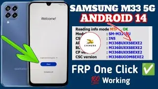 Samsung M33 5G FRP Bypass By Chimera Tool M336BU Google Account Unlock By Test Point Android 14 U7