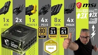 Fonte MSI MAG A850GL PCIE5 850W ⚡ATX 3.1 com Excelente Custo Benef&iacute;cio e 10 ANOS de Garantia