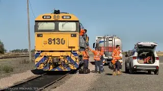 Grain Train Refueling and Crew Change Timelapse (20/1/2021) - PoathTV Australian Trains & Railways