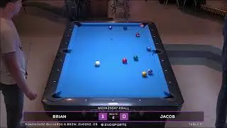 BRIAN  vs JACOB - ROADHOUSE BILLIARDS & BREW - TABLE 2 | EvoSports