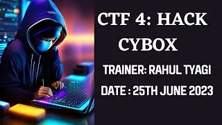 Cybox CTF Vulnhub Walkthrough by Rahul Tyagi #4 | Vulnhub CTF Walkthroughs | OSCP like machines