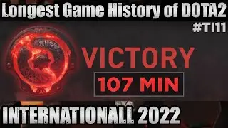 Longest Game History of DOTA 2 - ENTITY vs RNG INTERNATIONAL 2022