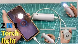 Haw to make a 2in 1 Torch light at home made by pvc 