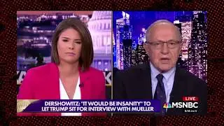 Alan Dershowitz Goes Off On MSNBC  For Double Standards