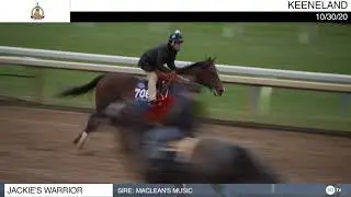 Jackie's Warrior galloped at Keeneland on October 30th, 2020. Video courtesy of Breeders' Cup.