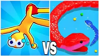Snake Clash vs Grab Throw - ASMR Gameplay (New Update, Max Level) ASMR Math Games 
