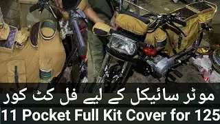11 pocket bike cover/Modified bike cover#motorcycle full cover kit#Honda 125 Full Cover Kit#honda