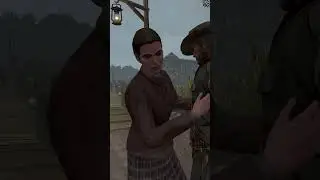 Red Dead Redemption : Mr. Marston Save a Girl in Thieves Landing #short