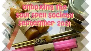 Unboxing The Soul Spell Society September 2021 Solar Magic/ Sun Magic