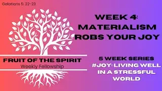 How Letting Go of Materialism Can Bring Lasting Joy (Week 4- #Joy: Living Well in a Stressful World)