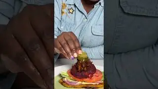 Beet Burger from Juice Pulp #veganrecipes #plantain