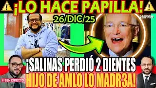 TOMALA LO HACE PAPILLA &iexcl; Salinas Pliego PIERDE 2 DIENTES HIJO DE AMLO le da MADRIZ4 !