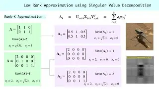 Low Rank Approximation using SVD - Example Problem - Python Code - Image Compression