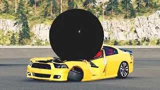 1000 KILO BALL VS CARS
