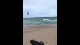 Kite loop crash