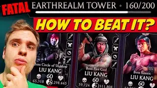 MK Mobile. Fatal Earthrealm Tower Battle 160 is VERY ANNOYING! Tips on How to Beat It.