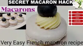 how to make blueberry french macarons | Easy french macaron recipe