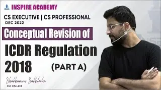 ICDR Regulation 2018 || Part A || Conceptual Revision || By Shubhamm Sukhlecha