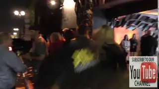 Tia Barr outside Lure Nightclun in Hollywood